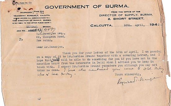 Government of Burma 1943
