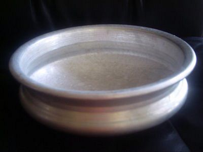 An uruli – a brass utensil used in Kerala