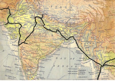 Route of John Cool's Journey