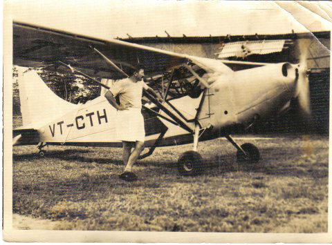 Aircraft on loan from Lucknow Flying Club