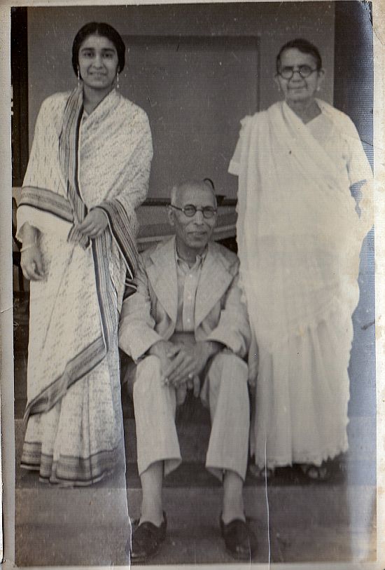 Indira with her in-laws