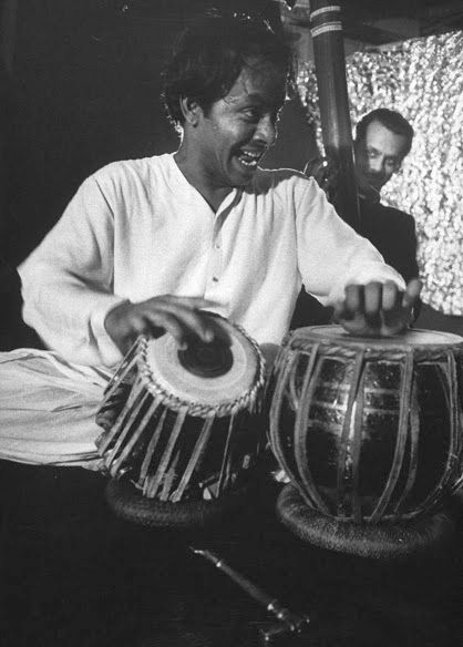 Pandit Chatur Lal playing the tabla