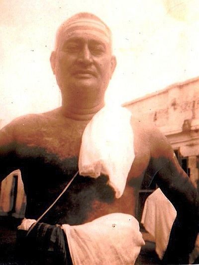 Visalam's father, C. V. Srinivasa Iyer, Babuji to his grandchildren. Circa 1950s