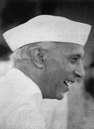 August 15, 1947: Nehru smiles  After ‘rescuing' Pamela Mountbatten from the crowds at India Gate.